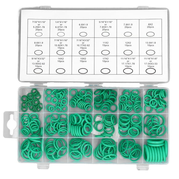 O Ring Set270Pcs Green O Ring O Ring Sealing Kit O Ring Assortment Enhanced Durability