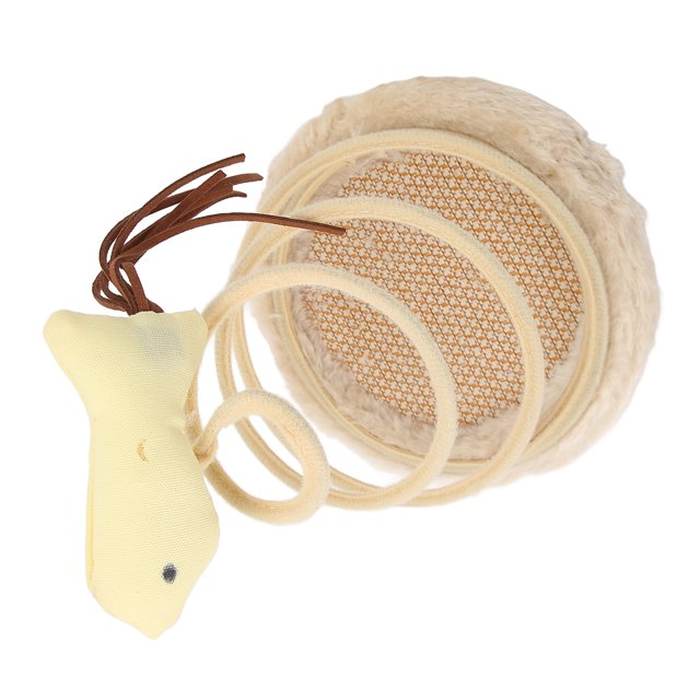 Toy Spring Plate Cat Toy Plegable Alta Elasticidad Estable Estable Juguete De Gato Interactivo De Pie Con Base De Rascador Para Interiores