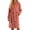 Pink, variant on Miqool Women's Plush Fleece Bathrobe with Shawl Collar and Pockets -Long Robe Soft Warm Belted