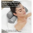 thumbnail image 5 of Everlasting Comfort Bath Pillow Fast Drying Bathtub Cushion for Head, Neck and Back, Gray, 5 of 9