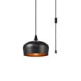 thumbnail image 3 of Living District LDPG2003 Nora 1 Light Plug-In Pendant, Black, 3 of 4