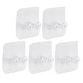 thumbnail image 3 of Shower  Holder, Easy Install Self Adhesive  Hooks Durable Convenient 5pcs  for Bathroom for Towel for Kitchen for Plug for Phone, 3 of 8