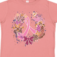 thumbnail image 4 of Inktastic Breast Cancer Awareness Wreath Pink Ribbon Girls Toddler T-Shirt, 4 of 5