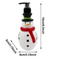 thumbnail image 4 of Holiday Decor Refillable Soap Dispenser, Snowman Santa Christmas Tree Themed Hand Soap Dispenser for Kitchen Countertops Bathroom Sinks,330ml (A), 4 of 6