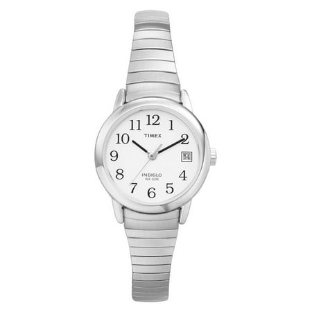 Timex Women's Easy Reader Silver-Tone Stainless Steel Expansion Band Watch