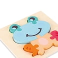 thumbnail image 3 of Rompecabezas de , juguete para niñas pequeñas, reconocimiento de Color de Motor fino juguete de aprendizaje Rana Hugo rompecabezas de madera para niños pequeños, 3 of 4