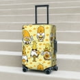 thumbnail image 5 of Yiaed Garden Honeybee Gnomes Print Travel Luggage Cover Suitcase Protector Fits 18-32 Inch Luggage Wheel Covers Patterned Elastic Luggage Anti-scratch（No luggage）-Medium, 5 of 5