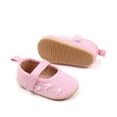 thumbnail image 5 of Fesfesfes Baby Boy Girl Shoes Cute Pearl Non Slip Sneakers Breathable Lightweight Toddler First Walking Shoes Soft Soled Toddler Shoes(Pink#1,0-6 Months), 5 of 7