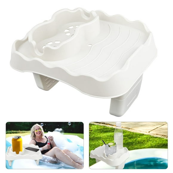Adjustable and Non Slip Inflatable Pool Cup Holder and Hot Tub Tray for Ultimate Relaxation