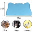 thumbnail image 2 of Estera de comida para perros y gatos, estera de silicona para comida y agua, estera de alimentación antideslizante impermeable para mascotas, 2 of 5