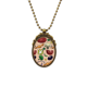 thumbnail image 1 of Collar colgante Vintage de bronce antiguo Unbranded Pizza Tomate Pimiento Cebolla, 1 of 3