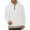 White, variant on XIAONU Mens Sweatshirts Long Sleeved Half Zip Pullover Hoodless Top Casual Solid Color Loose Pullover Sweatshirt