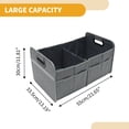 thumbnail image 4 of Unique Bargains 1 Pcs Universal Car Trunk Organizer - Multi Compartments Car Storage Organizer Foldable - Gray, 4 of 6