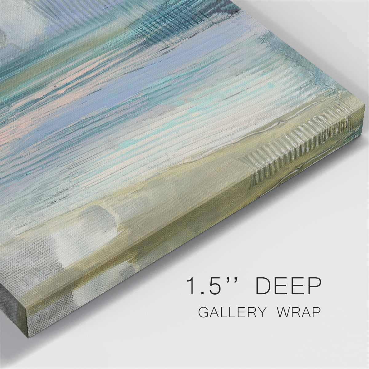 Wexford Home Textured Coastline I-Premium Gallery Wrapped Canvas, 32" x 32" - Ready to Hang