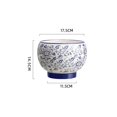 thumbnail image 2 of Maceta de cerámica de porcelana azul y blanca de estilo chino, for el hogar, de lujo, for sala de estar, con orquídeas., 2 of 5