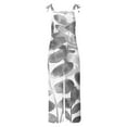 thumbnail image 4 of Wensltd Women's Casual Loose Jumpsuits One Piece Sleeveless Printed Wide Leg Long Pant With Pockets, 4 of 5