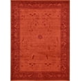 thumbnail image 1 of Unique Loom la Jolla Collection Tapis Traditionnel, 8 x 11 Pieds, Orange/Burgundy, 1 of 5