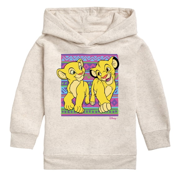 The Lion King - Simba Nala Pattern - Toddler Boys Fleece Hoodie Sweatshirt