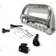 thumbnail image 4 of Hefilesy Stainless Steel Front Bumper Bull Bar Grille Guard for 05-12 Silver, 4 of 6