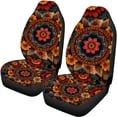 thumbnail image 5 of Pzuqiu Car Seat Covers Full Set Interior Interior Decor Front and Rear Seat Cover Set Polyester Protect Interior Accessories, Fit for Cars Trucks Most Sedans, 5 of 10