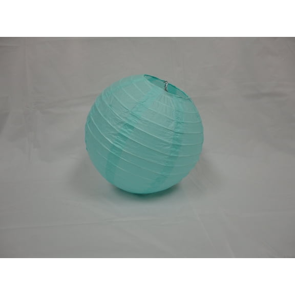 8" AQUA BLUE CHINESE PAPER LANTERNS 10 COUNTS
