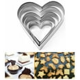 thumbnail image 4 of Heart Shaped Cookie Cutter， 1 Set 5-Piece Heart Cookie Cutter, Stainless Steel Baking Tools for Biscuit, Donut, Pastry & Fondant, Valentine's Day Baking Kit with Cookie Mold for Family Cooking, 4 of 4