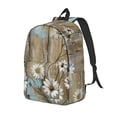 thumbnail image 3 of Casual Canvas Backpack Without Interlayer Large Capacity Stick Bag Design For Outdoor Shopping Office Outdoor Sports Turquoise Wood Farmhouse Sunflowers (5) Medium, 3 of 7