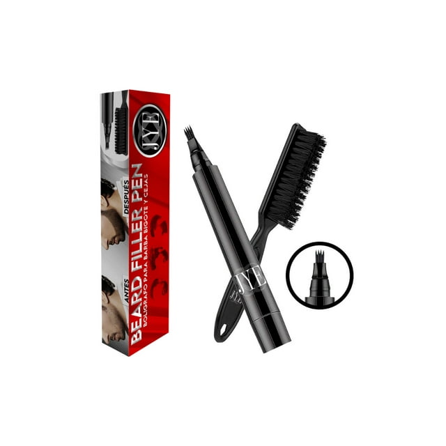 Bolígrafo rellenador de Barba y bigote JYE Negro