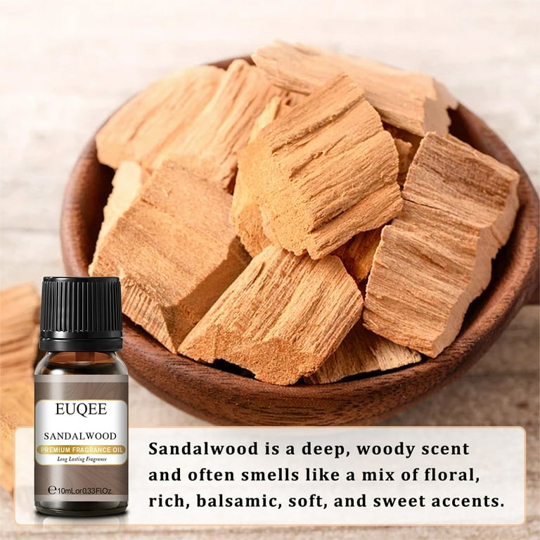 EUQEE Essential Oils Gift Set Grandpa's Woodshop Scented Oil - Forest Pine,  Warm Rustic Woods, Bamboo & Teak, Cedarwood, Leather, Sweet Tobacc, for  Diffuser, Soap Making, Candle - 6x10ml 