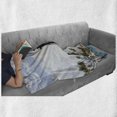thumbnail image 6 of United States Soft Flannel Fleece Blanket, Hillsboro Lighthouse Pompano Beach Florida Atlantic Ocean Palms Coast, Cozy Plush for Indoor and Outdoor Use, 70" x 90", Blue White Green, by Ambesonne, 6 of 6