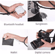 thumbnail image 3 of Colgantes Y Correas Celular Cuerpo Cruzado Ajustable 10mm NEGRO con textura Y blanc, 3 of 4