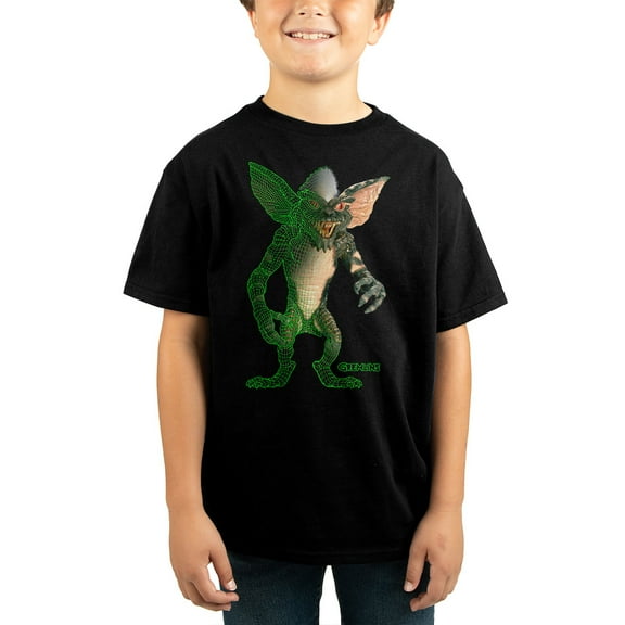 Gremlins Horror Movie Youth Boys Black Short Sleeve Graphic Tee-M
