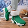 thumbnail image 5 of Army Green Ladies Versatile Snow Boots With Edge Design And Thick Sole For Fall Winter Short Boots And Warmth, 5 of 9