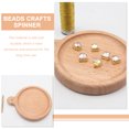 thumbnail image 3 of 2-in-1 Wood Bead Tray String Beads Quickly Tool String Loader with Spool Holder, 3 of 8