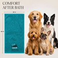 thumbnail image 3 of Dan River Cat Towel pack of 1 Soft Absorbent and Fast Drying Cotton Pet Towel - Teal, 20x40 in, 3 of 10