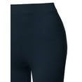 thumbnail image 4 of A2Y Women's Basic Yoga Polyester Mid Thigh High Rise Biker Bermuda Shorts Navy S, 4 of 5