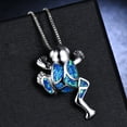thumbnail image 2 of Flmtop Collier pour Femmes Grenouille Faux Gemme Bijoux Légers Pendentif Longue Durée pour Fête, 2 of 10