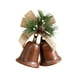 thumbnail image 2 of Christmas Double Bells Ornament | Wrought Iron Decorative Bell | Red Green Coffee Gray | Intricate Pattern | Hanging Tree Pendant | 8CM Diameter | Durable Rustproof Home Holiday Décor, 2 of 6
