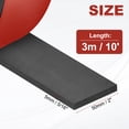 thumbnail image 2 of Uxcell Neoprene Rubber Strips, Self Adhesive Solid Rubber Sheet for Shock Absorption Gasket Sealing Weather Striping 2" Wide x 3/16" Thick x 10' Long, 2 of 6