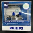 thumbnail image 1 of Philips H3 12336 DV 12V 55W Diamond Vision 5000K Ultimate White Light 12336DVS2 Pack of 2 Bulbs, 1 of 4