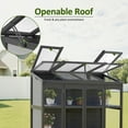 thumbnail image 5 of MCombo Wood Walk-in Outdoor Large Greenhouse 0899(Dark Grey), 5 of 9
