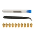thumbnail image 3 of 3D Printer Nozzle Cleaning Kit, Sturdy 3D Printer Nozzle Male Thread M6 Professional 20Pcs Smoothly Working  For Replacement, 3 of 8