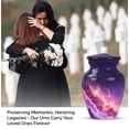 thumbnail image 4 of Star Galaxy Memorial Urn And Keepsake For Ashes, Blue Cremation Keepsake Urns For Adult Brother, Mini Urns For Human Ashes For Male And Female, Purple Small Urn For Mother And Father, 3 Inch, 4 of 7