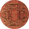 thumbnail image 1 of Ahgly Company Indoor Round Persian Orange Traditional Area Rugs, 5' Round, 1 of 1