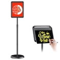 thumbnail image 1 of Soporte para letreros con pedestal Newzueby, ajustable, negro, 1 of 7