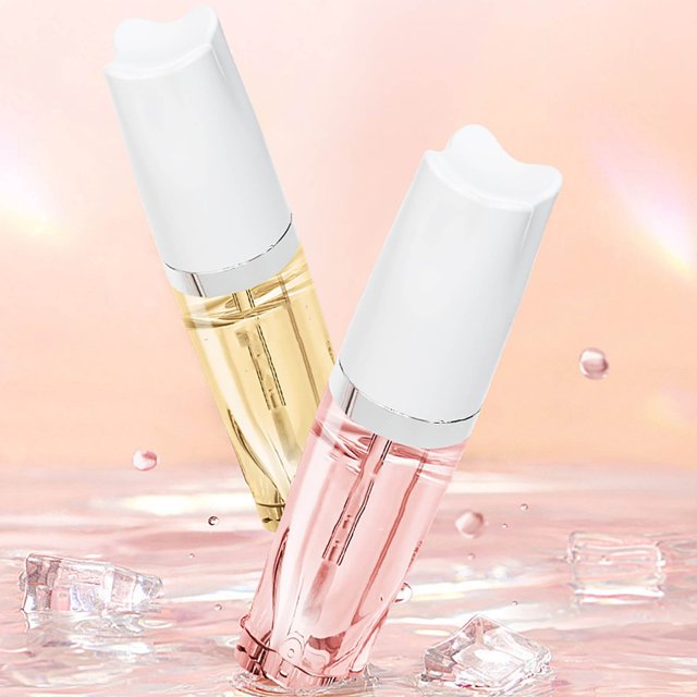 XWSHYW Lápiz Labial Bálsamo Labial Hidratante Que Cambia de Color Aceite Voluminizador de Labios Que Cambia de Color Aceite de Labios Tratado de Larga Duración 4 Ml