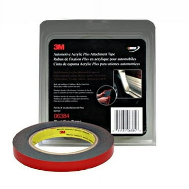 3M 06384 Automotive Acrylic Plus Attachment Tape , Black