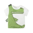 thumbnail image 2 of Esaierr Toddler Kids Boys Girls Summer T-Shirts Tees 1-8Years Old Baby Short Sleeve Cotton T Shirt Fashion Loose Crewneck Cartoon Printed Pullover Undershirt, 2 of 7