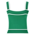 thumbnail image 5 of HADST Women's Slim Knit Square Neck Sleeveless Tank Tops - Summer Shirts, Camisole Style, Sizes S-XXL, Chic & Modern, 5 of 5