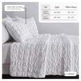 thumbnail image 4 of Solid Quilt Set - Lightweight, Soft, All-Season - 2-Piece Puff Textured Bedding Set (Twin / Twin XL, White), 4 of 6
